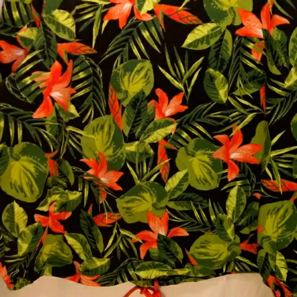 ASHLEY STEWART 2PC TROPICAL JACKET & CAPRI SET